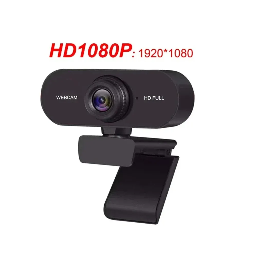 Webcam HD 2K avec microphone intégré pour ordinateur portable et de bureau, mini caméra USB pour YouTube et Skype 7