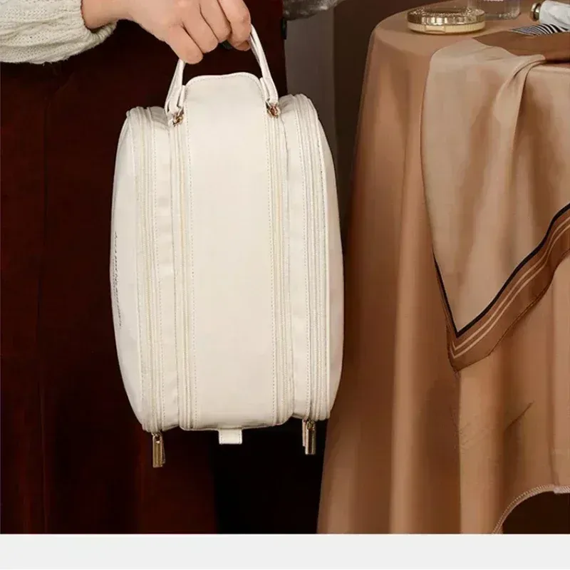 Trousse de toilette imperméable grande capacité pour hommes et femmes, organisateur de voyage et sac de maquillage 5