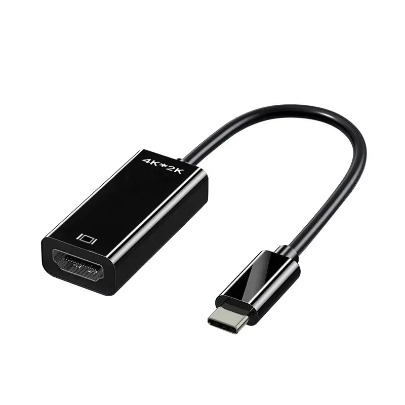 Câble adaptateur USB-C vers HDMI, convertisseur USB-C vers HDTV 4K HD, compatible USB 3.1 pour MacBook, Chromebook, Samsung et Xiaomi 7