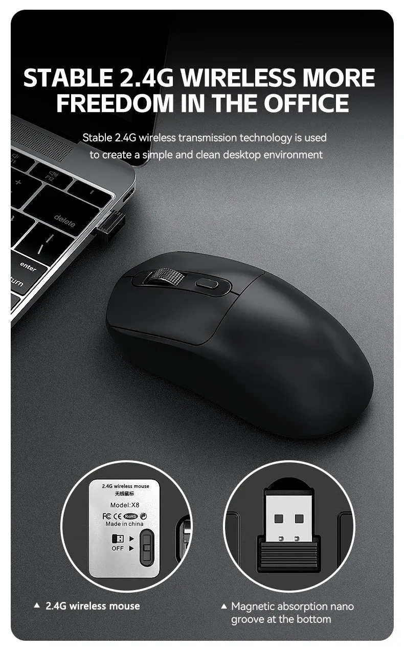 Souris Warvank X8 en situation d'utilisation