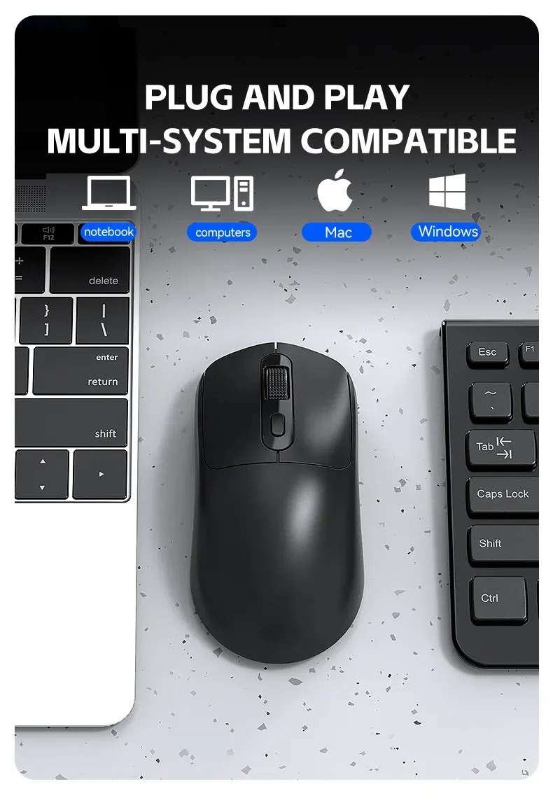 Souris Warvank X8 sous différents angles