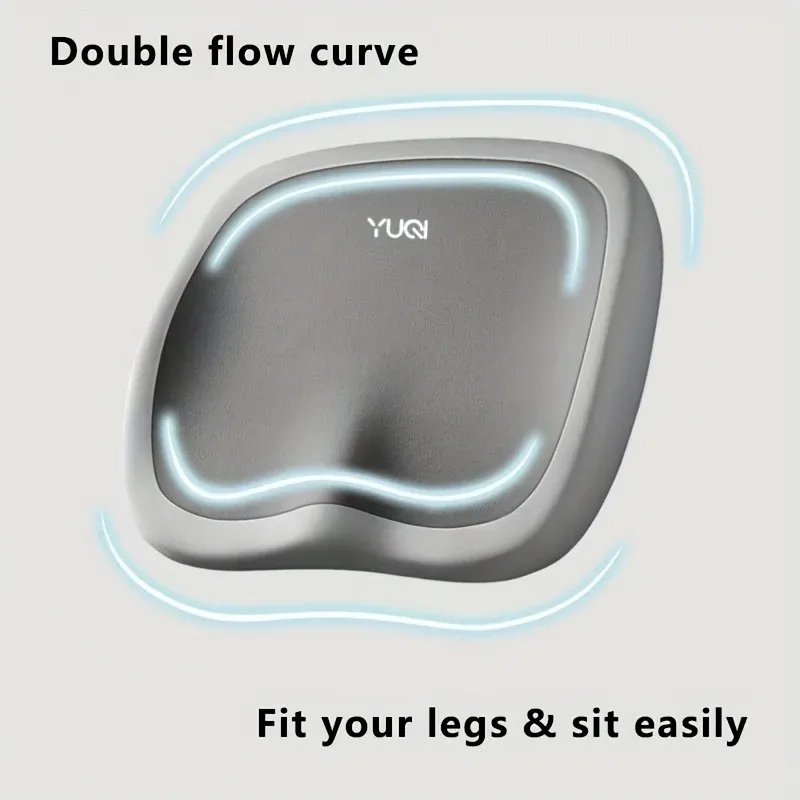 Coussin ergonomique pour chaise de bureau en mousse à mémoire de forme, support de hanche et de taille réglable, confort portable pour la maison, la voiture et le bureau, 1 pièce 2