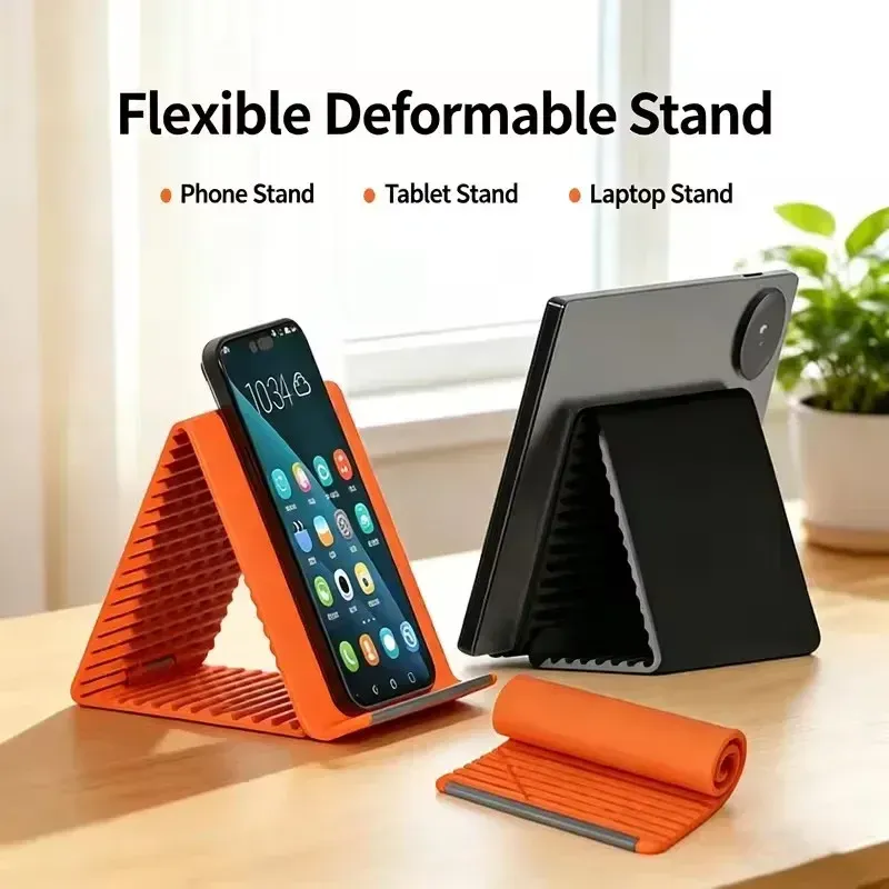 Support de téléphone flexible en silicone, vue détaillée