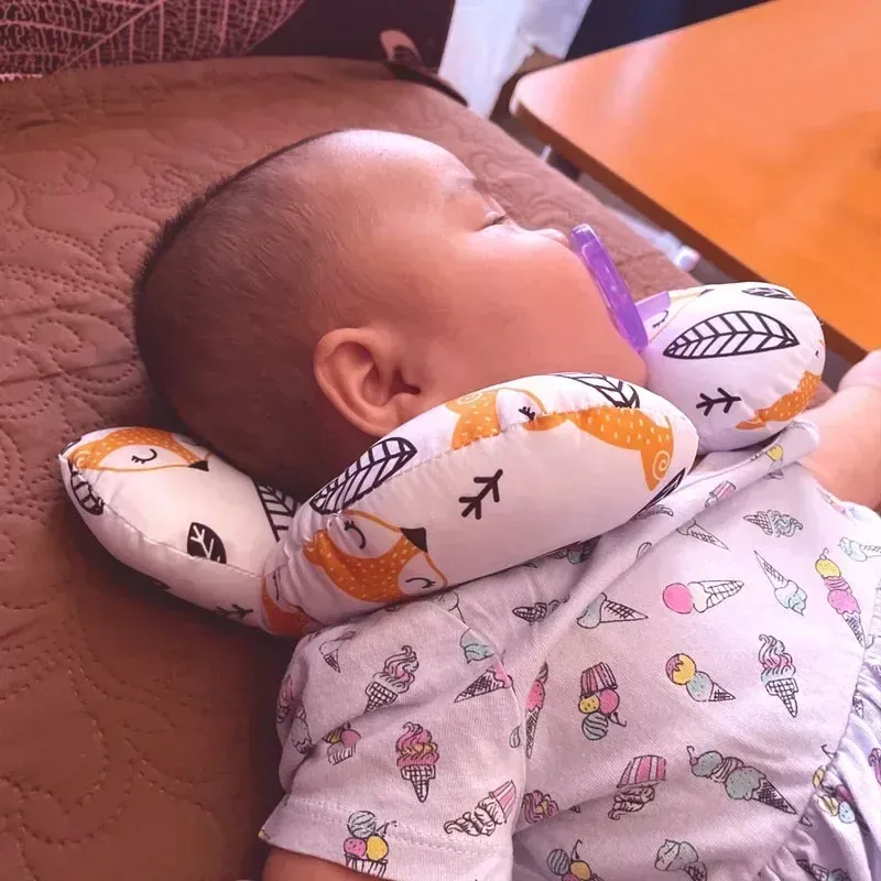 Oreiller de voyage pour bébé, soutien de la tête et du cou pour siège auto 4