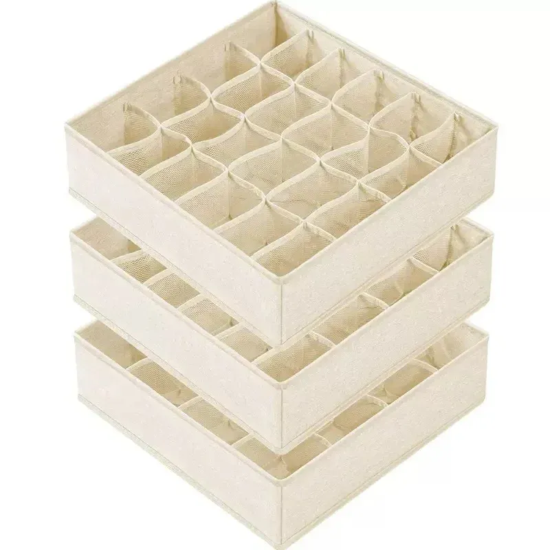 Organisateur pliable pour tiroirs et armoires : rangement pour sous-vêtements, soutiens-gorge, chaussettes et pantalons 6
