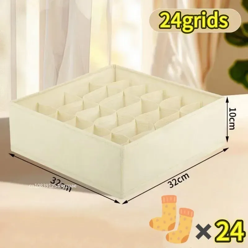 Organisateur pliable pour tiroirs et armoires : rangement pour sous-vêtements, soutiens-gorge, chaussettes et pantalons 8