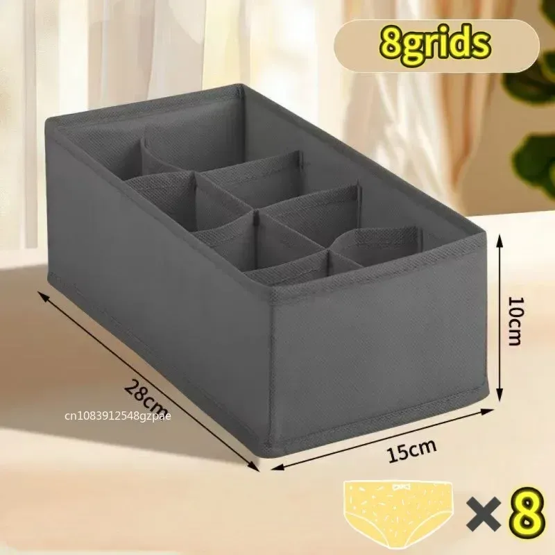 Organisateur pliable pour tiroirs et armoires : rangement pour sous-vêtements, soutiens-gorge, chaussettes et pantalons 12
