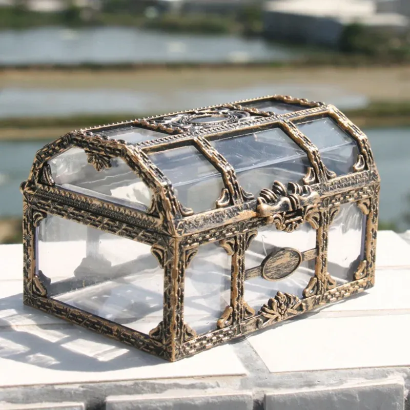 Boîte au trésor pirate transparente, vue principale