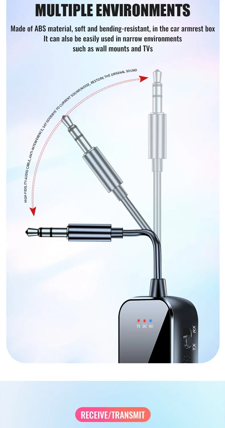 Adaptateur audio Bluetooth finitions
