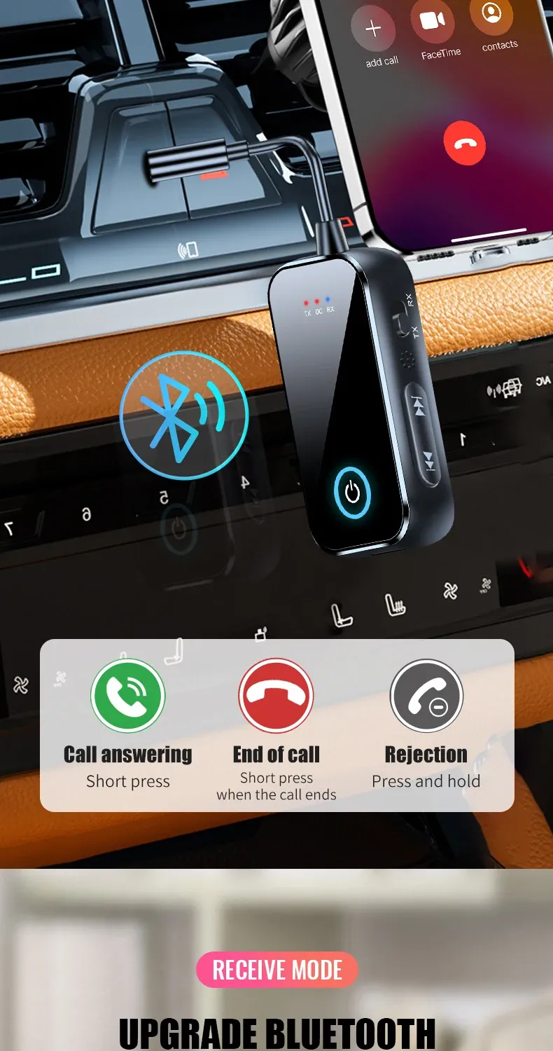 Adaptateur audio Bluetooth en mode mains libres