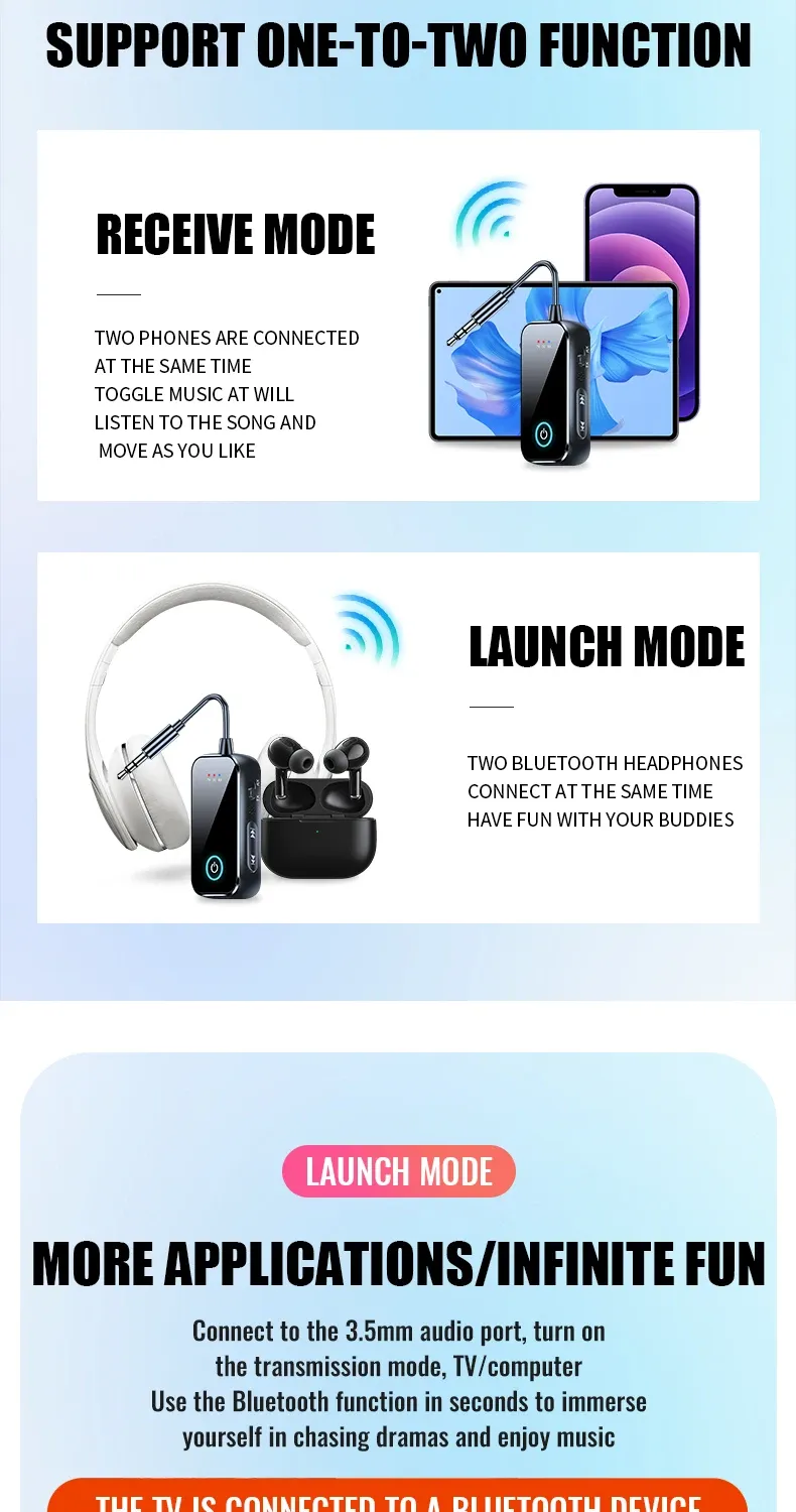 Adaptateur audio Bluetooth ambiance