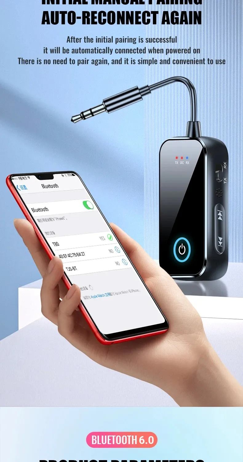 Adaptateur audio Bluetooth polyvalence