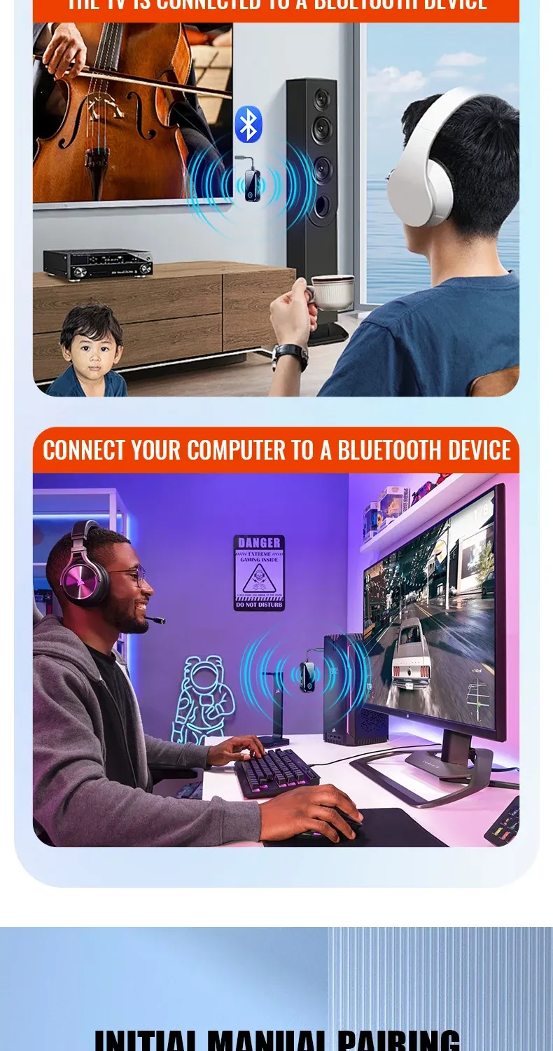 Adaptateur audio Bluetooth compacité