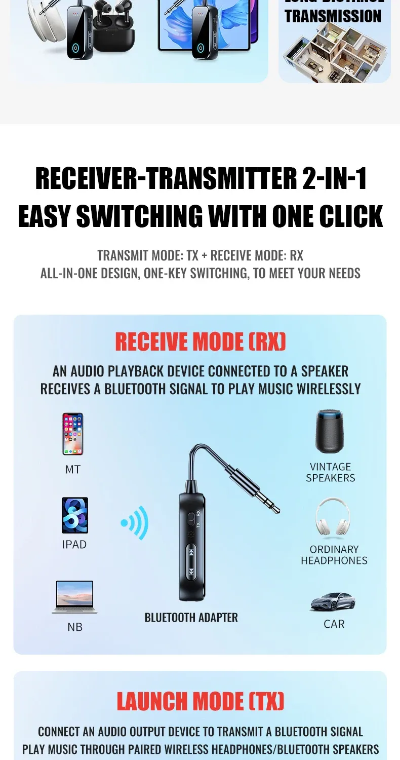 Adaptateur audio Bluetooth design