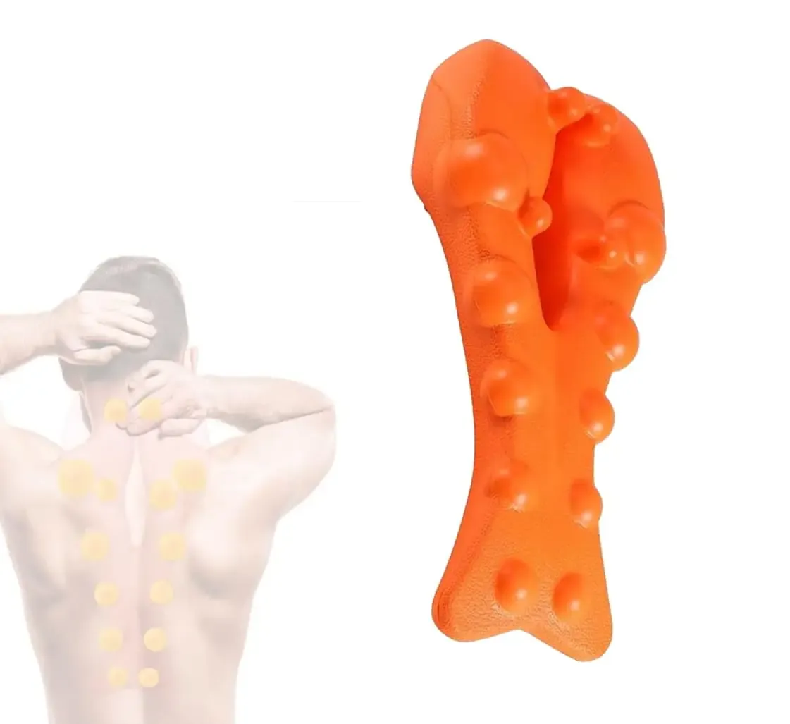 Masseur de points de déclenchement Trapèze, libération myofasciale, soulagement des douleurs cervicales et d'épaules, outil de libération sous-occipitale, correcteur de posture 7