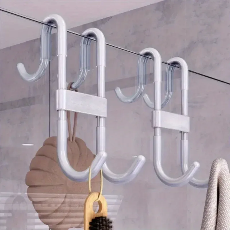 Détail du crochet de porte de douche