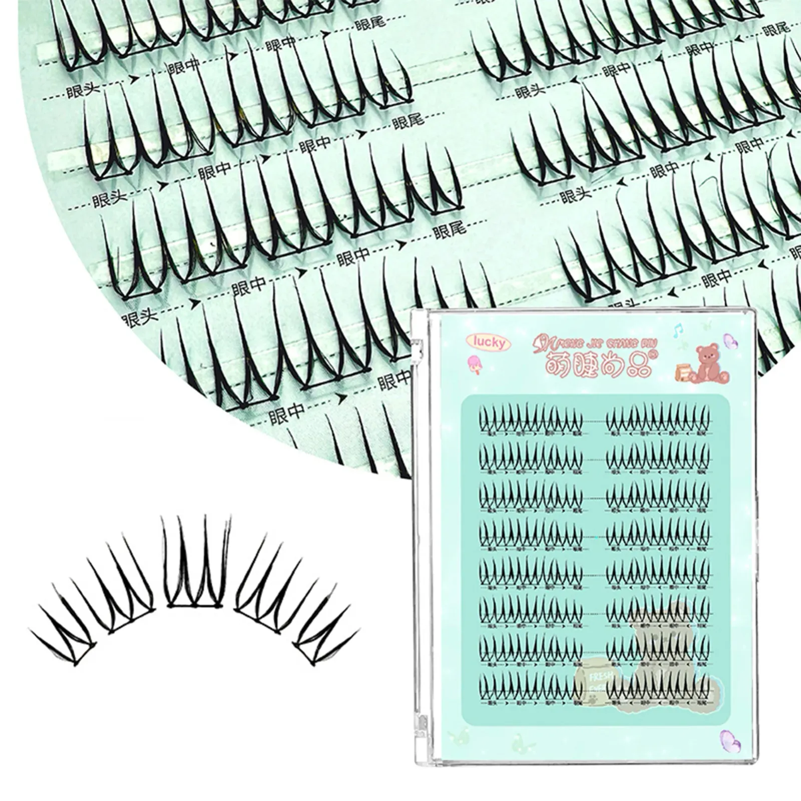 Cils naturels bouclés pour un regard volumineux