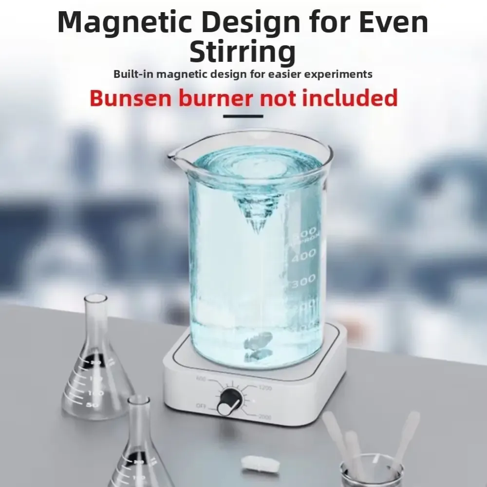 Agitateur magnétique à moteur DC sans balais avec barre d'agitation, batterie lithium-ion et vitesse jusqu'à 2000 tr/min - Image 1