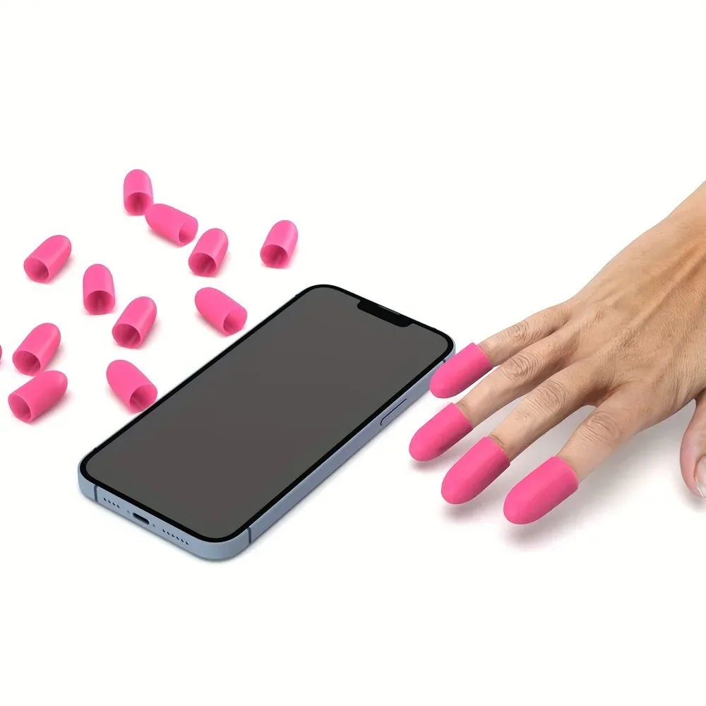 Protège-doigts en silicone, détail du matériau