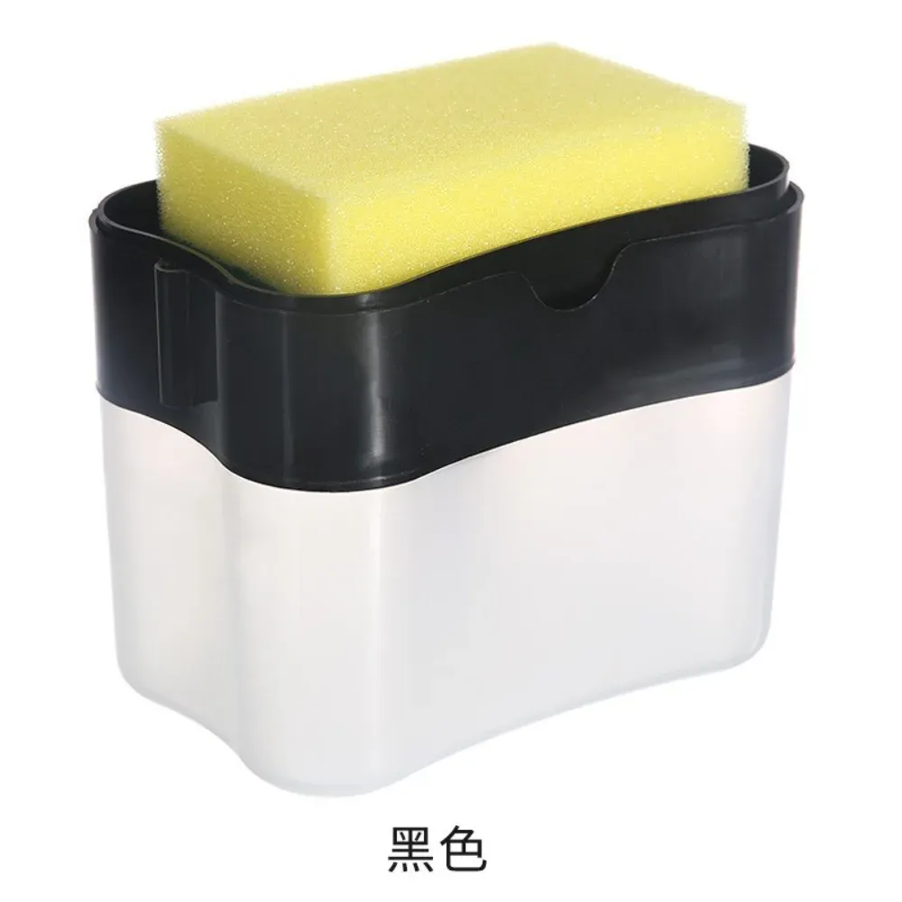 Distributeur automatique de savon liquide avec porte-éponge pour cuisine et salle de bain 9