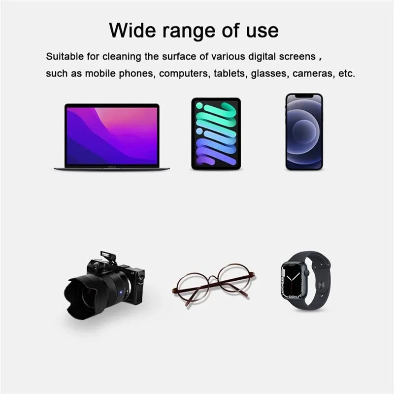 Chiffons de nettoyage en microfibre pour iPhone, iPad, objectifs d'appareil photo et lunettes, lot de 1 à 10 pièces 5