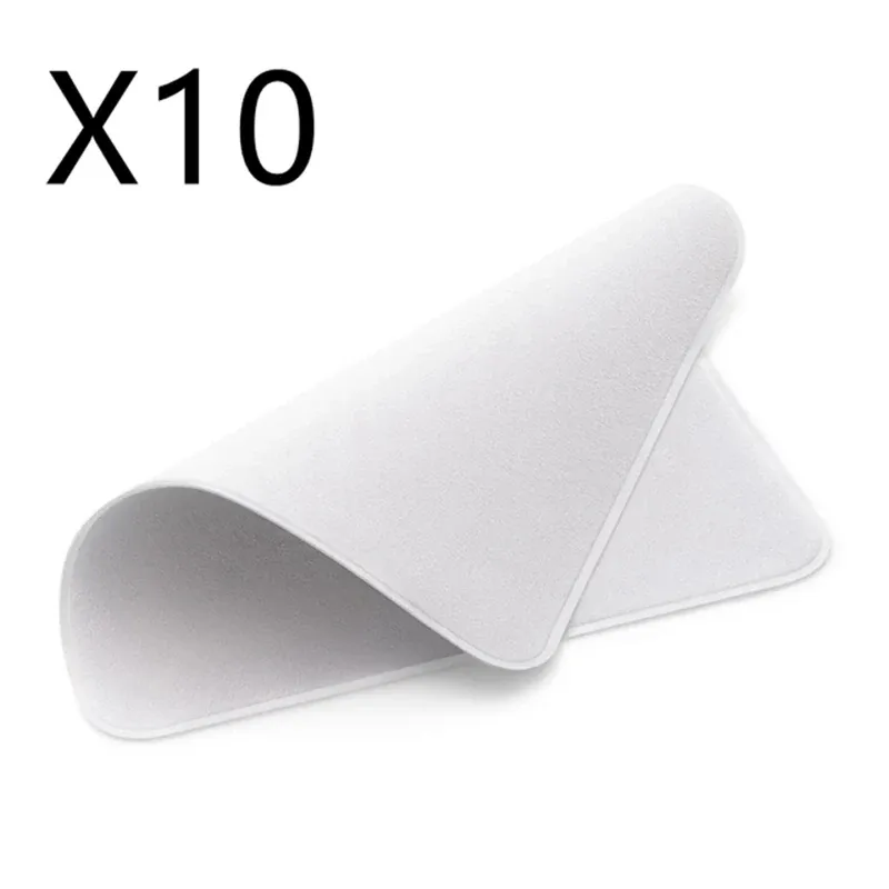 Chiffons de nettoyage en microfibre pour iPhone, iPad, objectifs d'appareil photo et lunettes, lot de 1 à 10 pièces 10