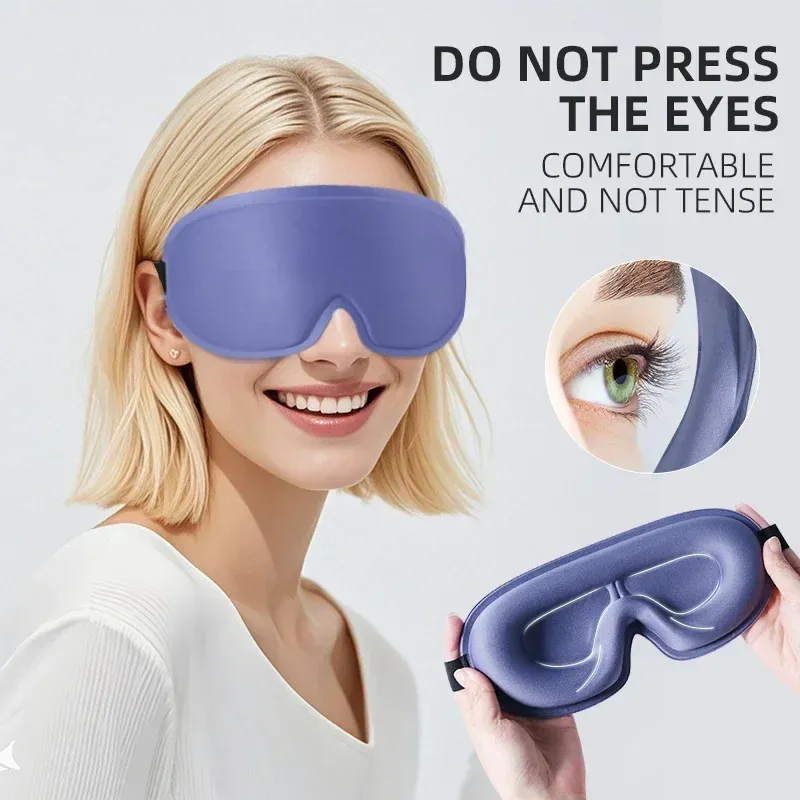 Masque de sommeil 3D bloquant la lumière, vue d'ensemble