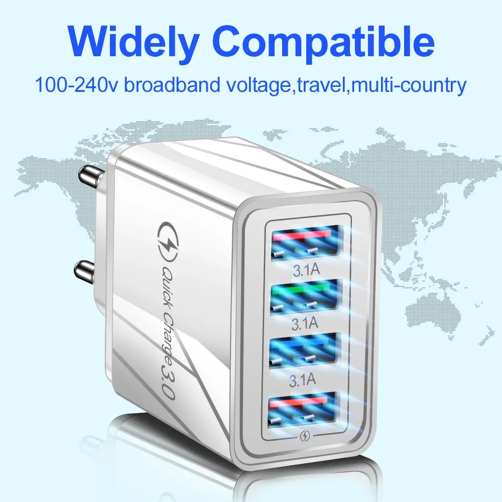 Chargeur USB multiport finition