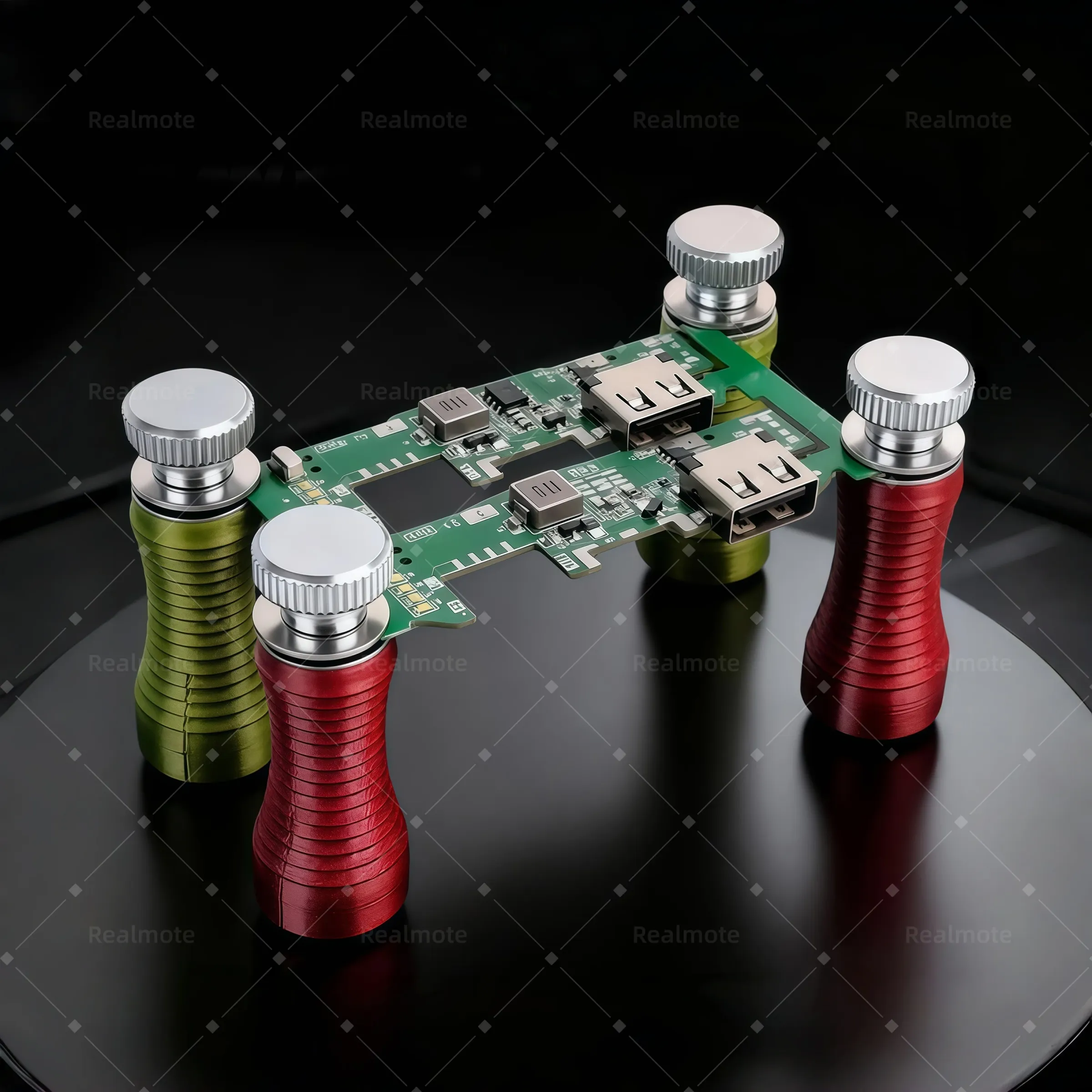Jeu de 4 supports magnétiques à ressort pour PCB, avec aimant puissant et pilier en carbone, pour la réparation et le soudage de téléphones 1