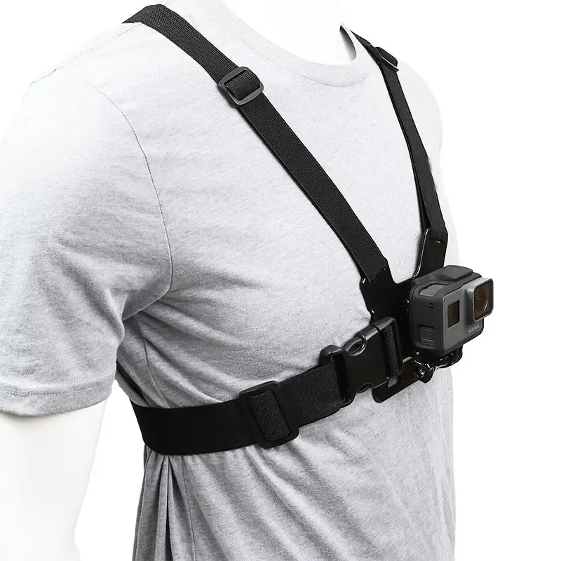 Sangle de poitrine pour GoPro, support de fixation thoracique compatible GoPro Hero 9, 8, 7, 6, 5, 4, Insta360, DJI Osmo Action, accessoires pour caméra d'action 6