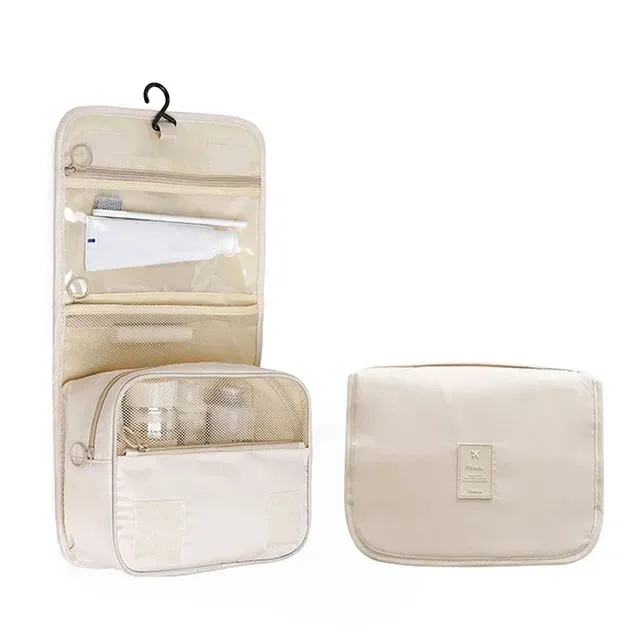 Sac de maquillage de voyage, organisateur de toilette étanche, trousse de haute qualité pour femme, crochet de salle de bain, pochette de rangement, sac de rangement de maquillage à crochet 11
