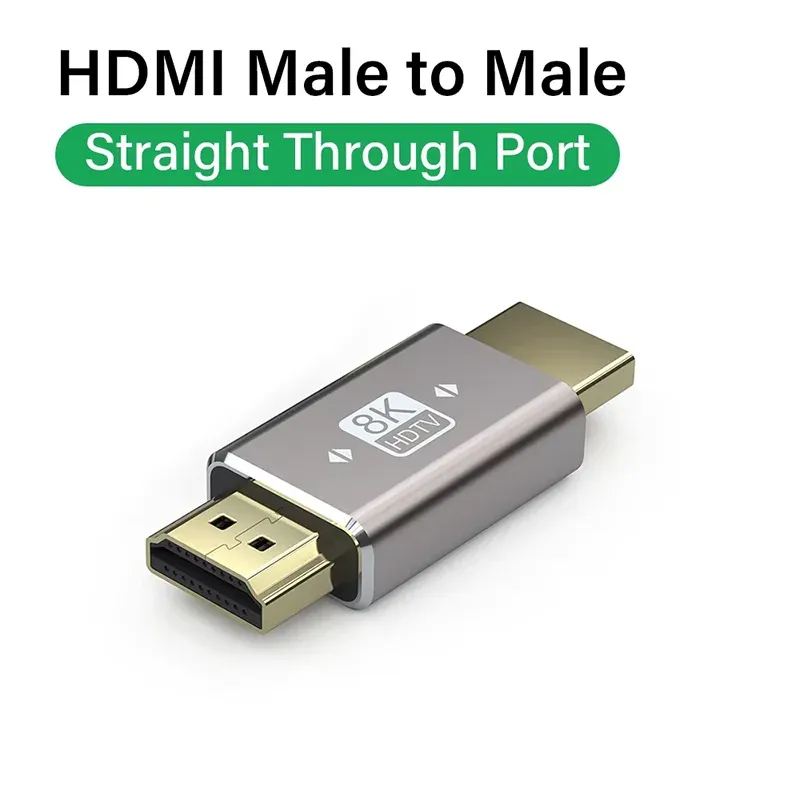 Adaptateur de câble HDMI 2.1, connecteur mâle vers femelle coudé à 90 degrés, rallonge HDMI 4K 8K pour clé TV, PS4, PS5, Xbox, PC portable 10