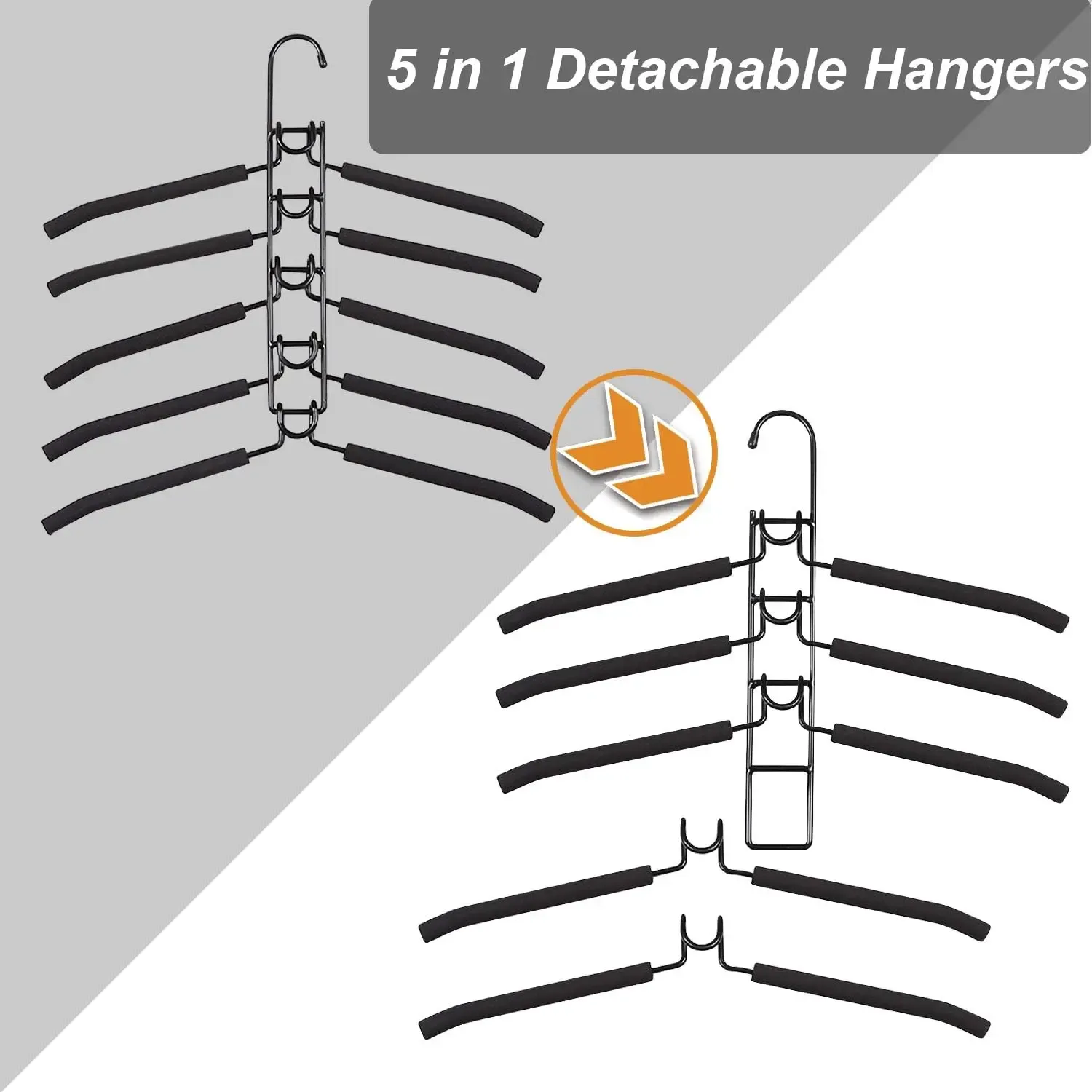 Vue détaillée du cintre de rangement