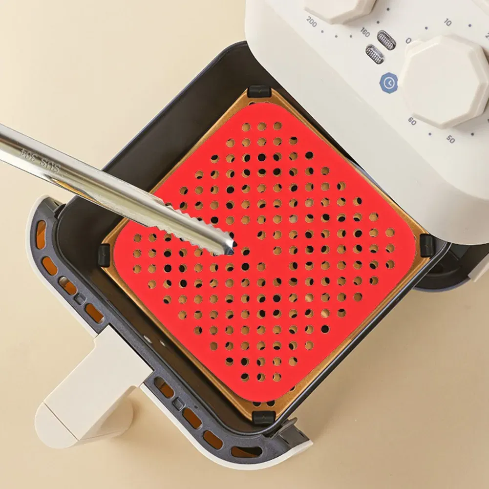 Tapis de friteuse à air en silicone réutilisable