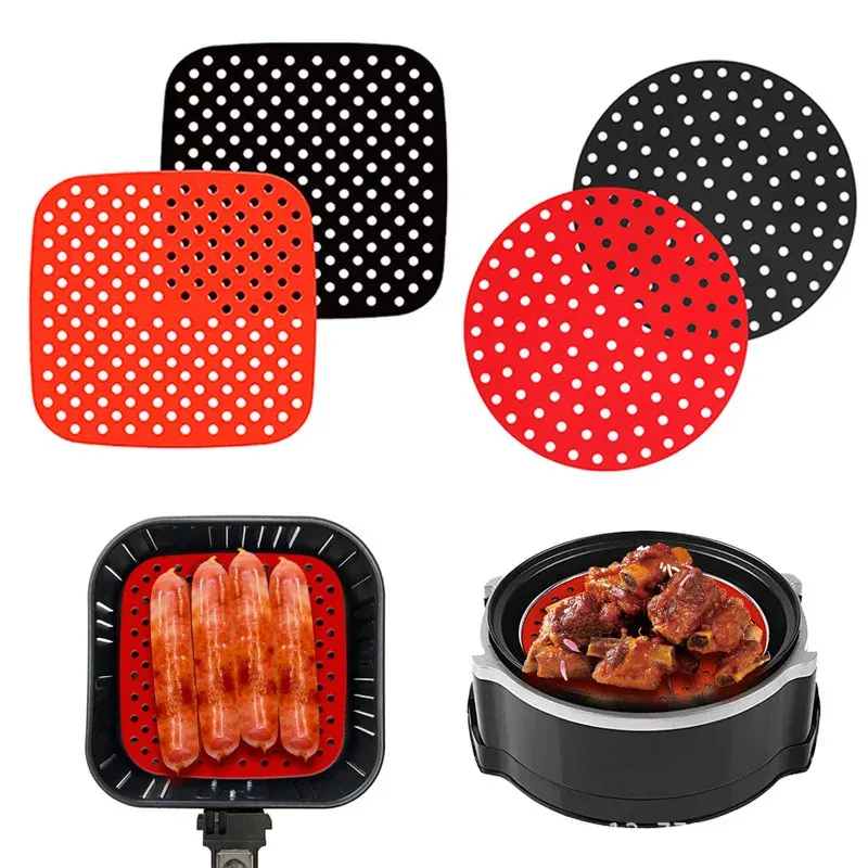 Tapis de friteuse à air réutilisable, vue d'ensemble