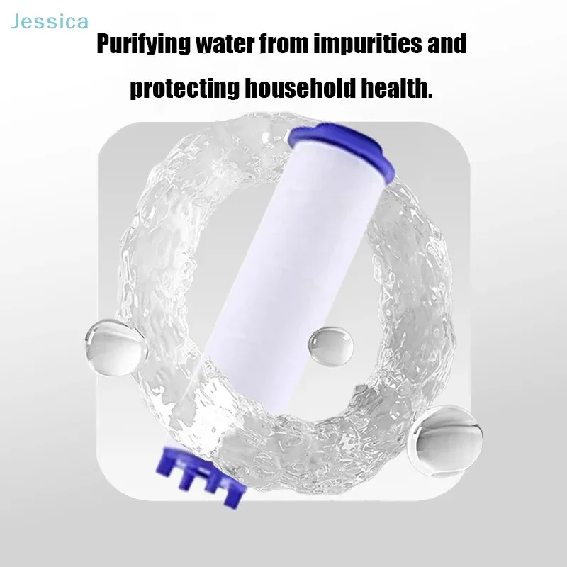 Filtre de douche universel augmentant la pression de l'eau, éliminant les impuretés, compatible avec les pommes de douche standard, cartouche de purification de l'eau 3