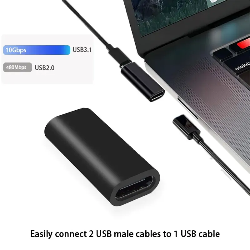 Coupleur USB-C vue détaillée