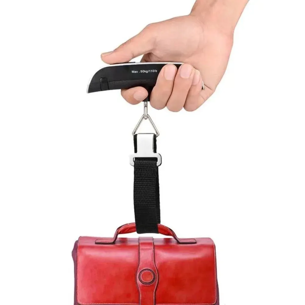 Balance numérique portable pour bagages, écran LCD rétroéclairé et sangle robuste 4