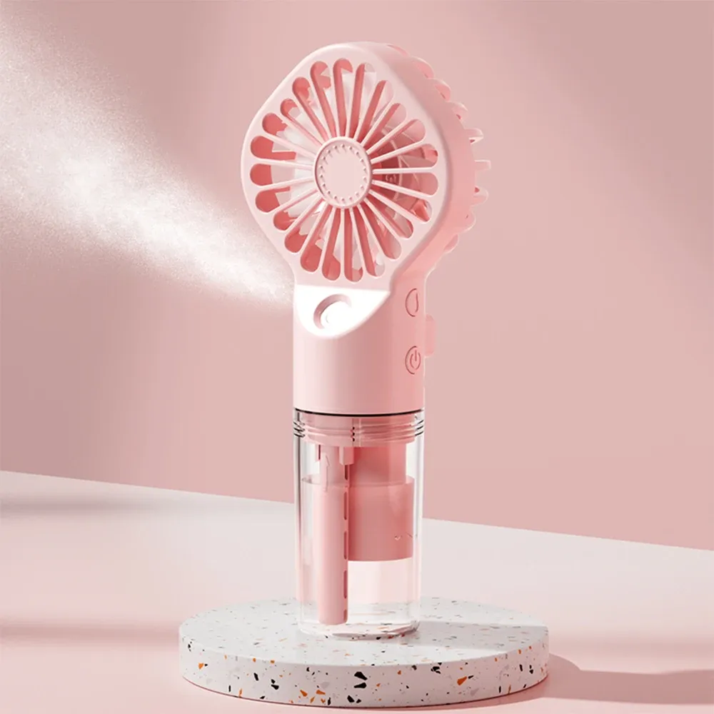 Ventilateur brumisateur portatif rechargeable par USB, 4 vitesses 7
