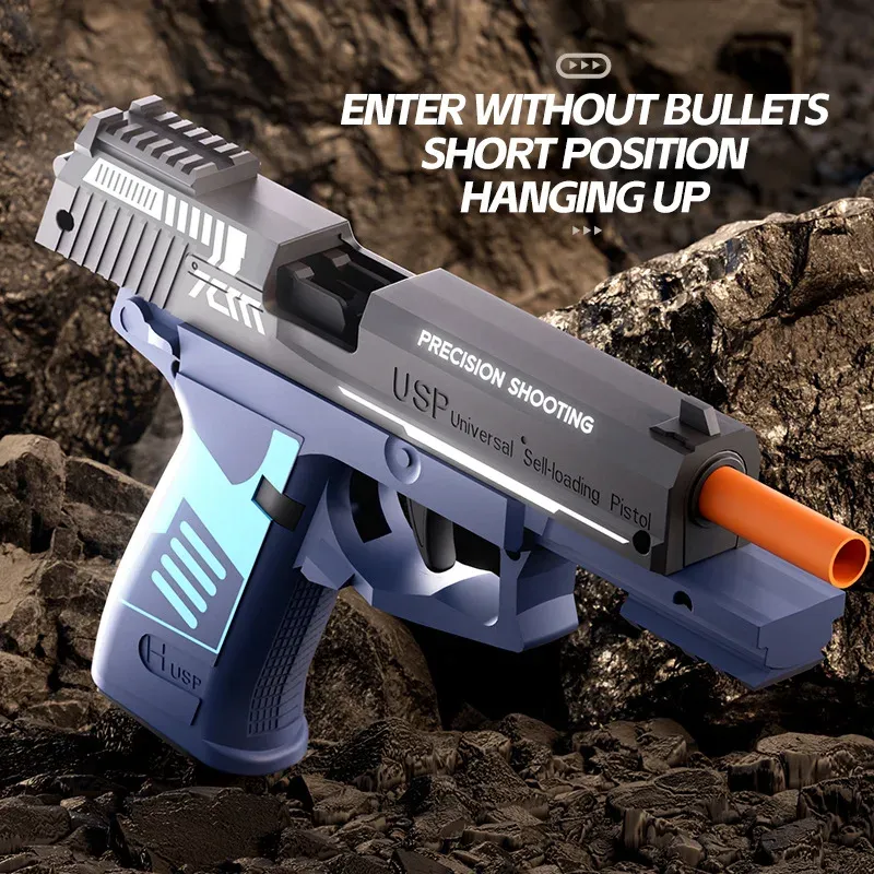 Pistolet jouet éducatif M92 2011, en situation de jeu