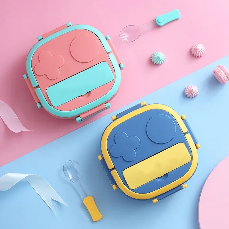 Boîte à bento portable en acier inoxydable 304 pour bébés, enfants et étudiants, idéale pour le camping et les pique-niques en plein air - Image 1