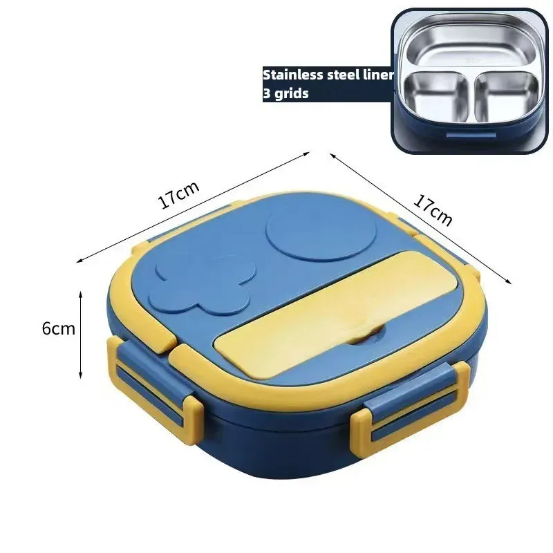 Boîte à bento portable en acier inoxydable 304 pour bébés, enfants et étudiants, idéale pour le camping et les pique-niques en plein air 9