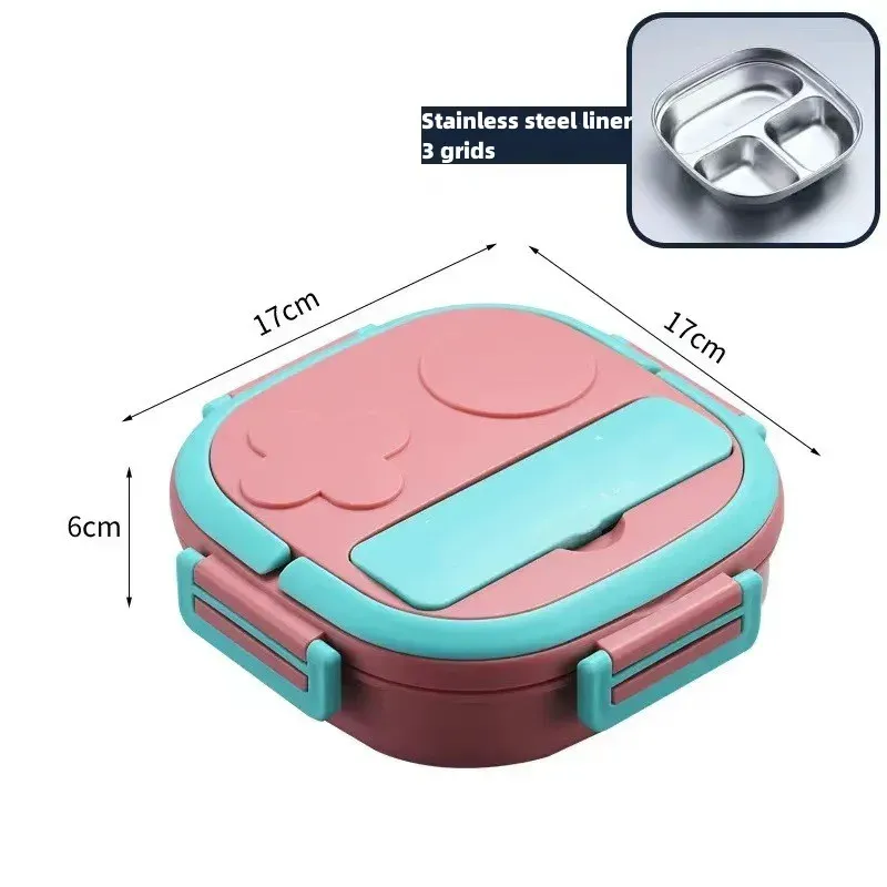 Boîte à bento portable en acier inoxydable 304 pour bébés, enfants et étudiants, idéale pour le camping et les pique-niques en plein air 8