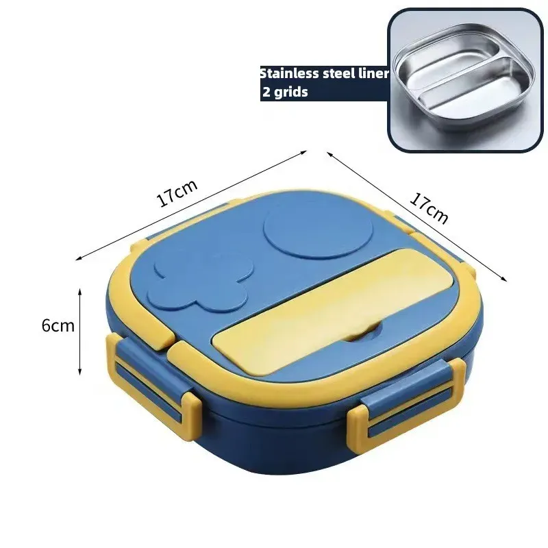 Boîte à bento portable en acier inoxydable 304 pour bébés, enfants et étudiants, idéale pour le camping et les pique-niques en plein air 7