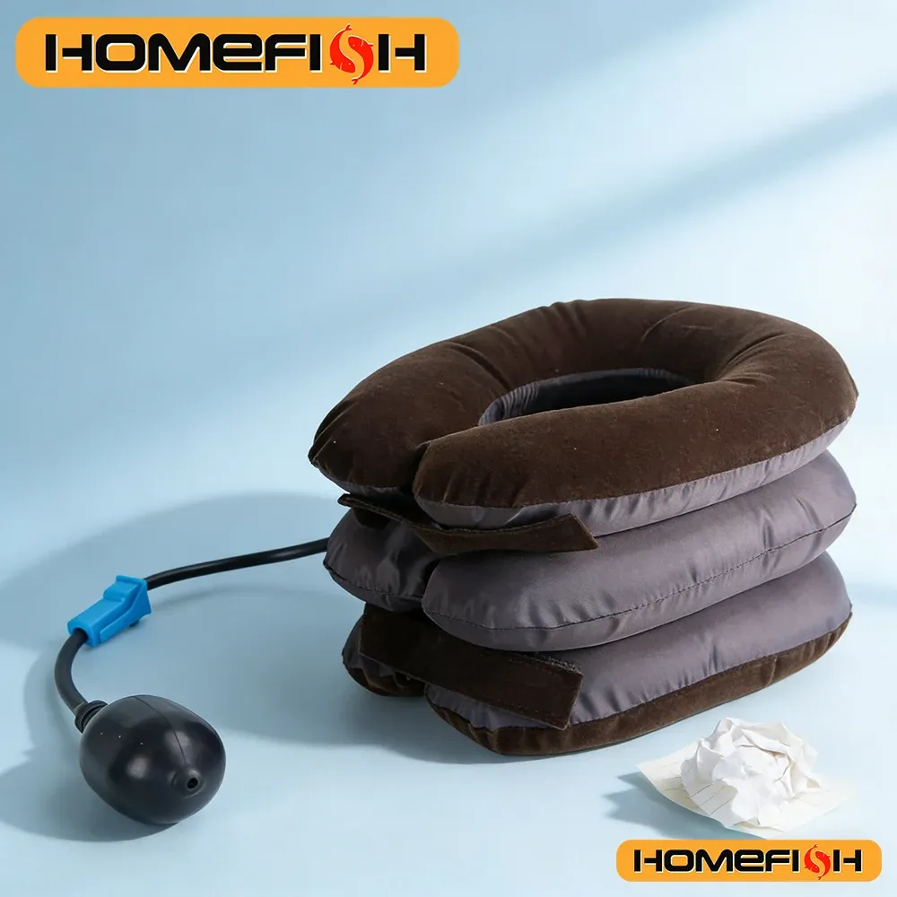 Attelle de traction cervicale gonflable – Soutien cervical pour la maison et le bureau 2