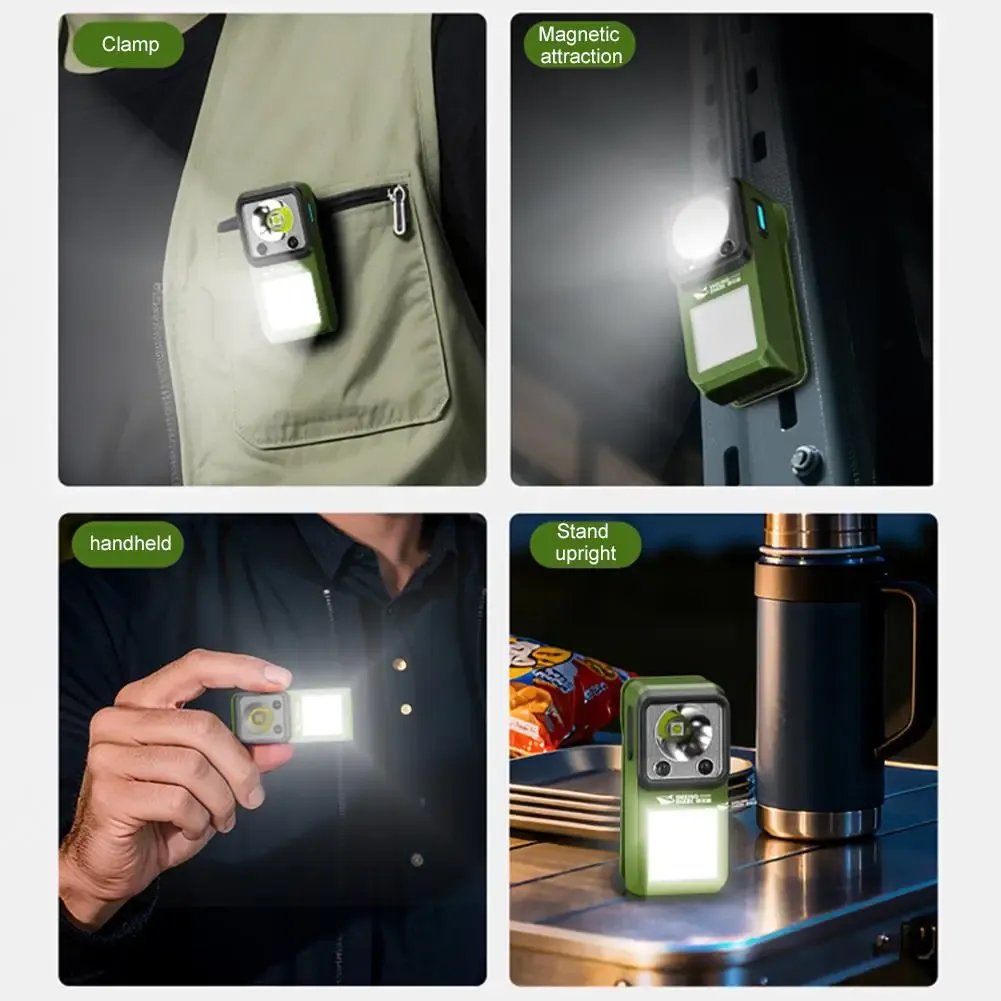 Lampe torche LED magnétique à clipser