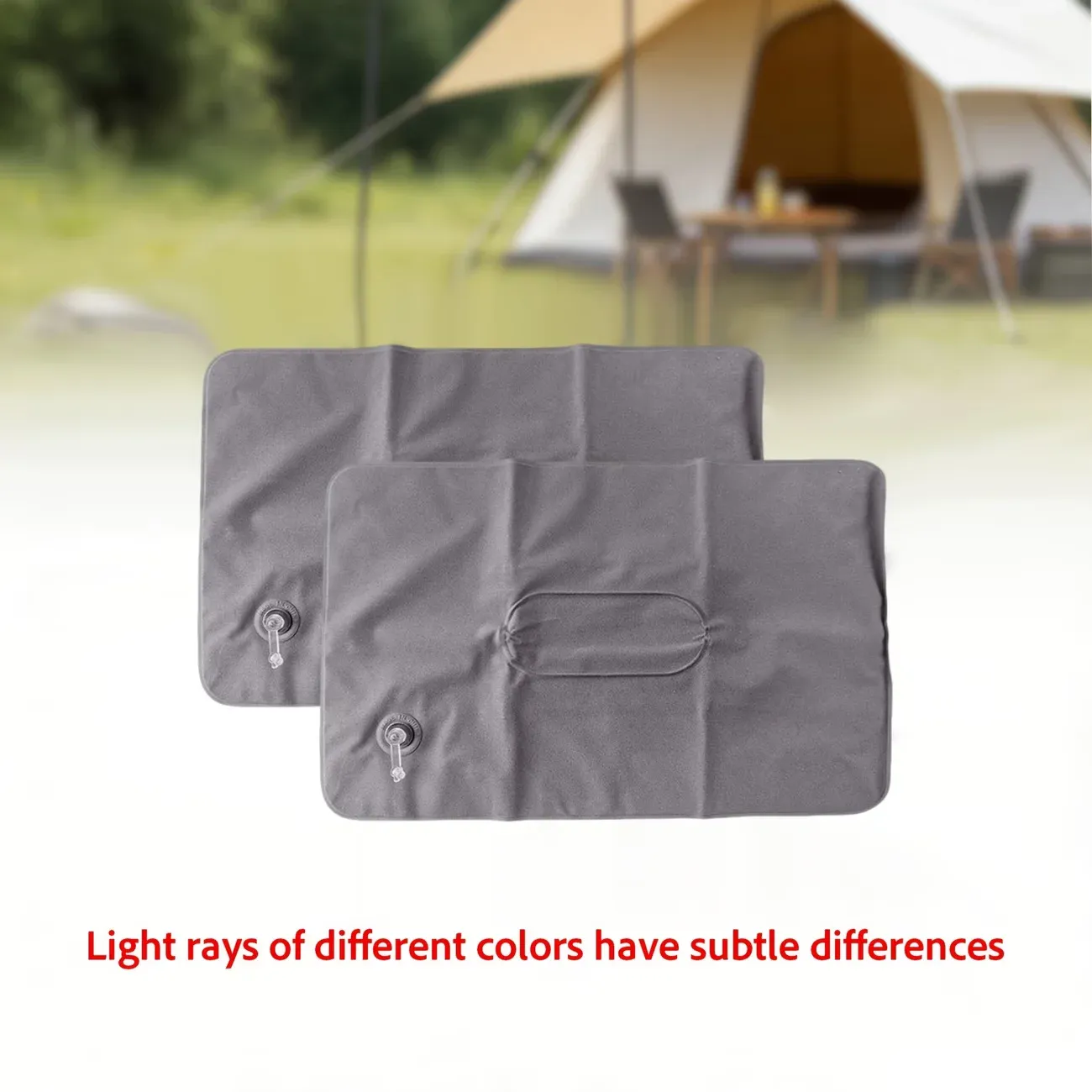Oreiller de voyage gonflable ultra-léger et lavable, soutien cervical et lombaire, pour voyages, bureau et camping (1 pièce) 12