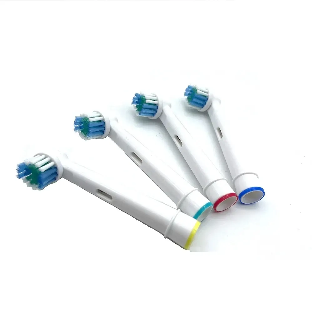 Lot de 4, 8 ou 16 têtes de remplacement pour brosse à dents électrique, poils souples DuPont, compatibles Oral-B SB-17A 6