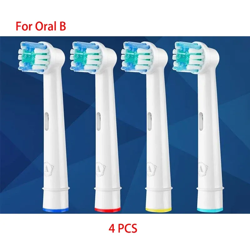 Lot de 4, 8 ou 16 têtes de remplacement pour brosse à dents électrique, poils souples DuPont, compatibles Oral-B SB-17A 9