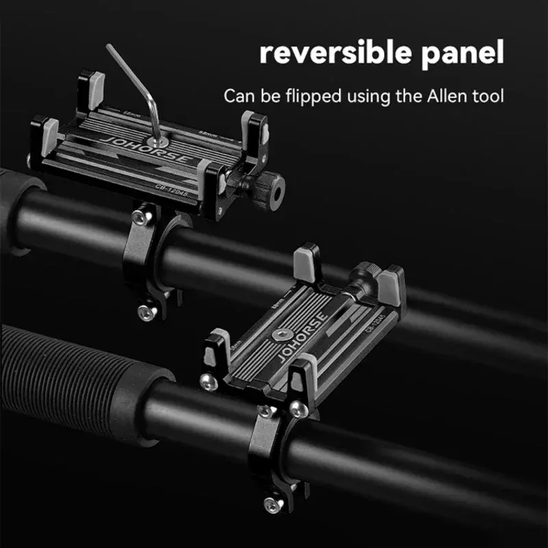Support de téléphone pour moto et vélo électrique en alliage d'aluminium CNC à quatre griffes, compatible iPhone et Samsung 3